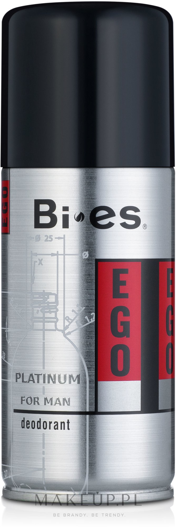Dezodorant w sprayu dla mężczyzn - Bi-es Ego Platinum — Zdjęcie 150 ml