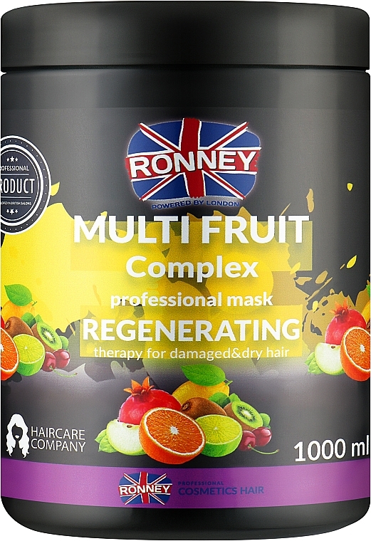 Owocowa maska do włosów suchych i zniszczonych - Ronney Professional Multi Fruit Complex Regenerating Mask — Zdjęcie N2