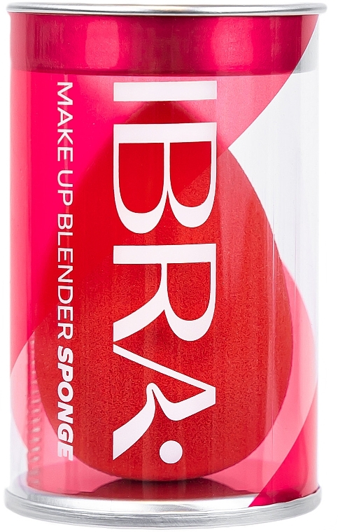 Gąbka do makijażu, czerwona - Ibra Makeup Beauty Blender — Zdjęcie N1