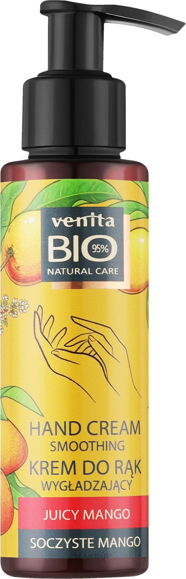 Wygładzający krem do rąk z mango - Venita Bio Natural Care Smoothing Hand Cream  — Zdjęcie 100 ml