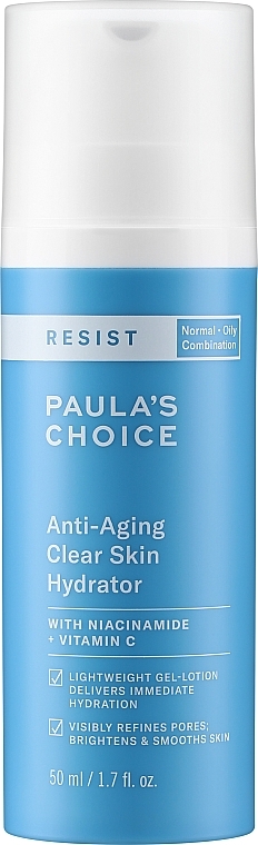 Przeciwzmarszczkowy krem do twarzy na noc - Paula's Choice Resist Anti-Aging Clear Skin Hydrator — Zdjęcie N1