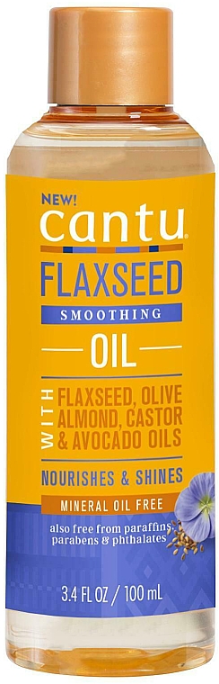 Wygładzający olejek do włosów - Cantu Flaxseed Smoothing Oil — Zdjęcie N1