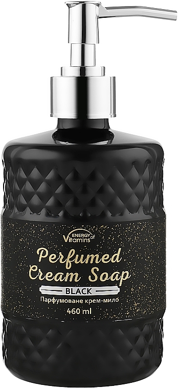 Perfumowane kremowe mydło do ciała Black - Energy of Vitamins Perfumed Cream Soap — Zdjęcie N2