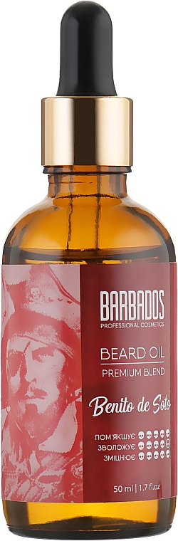 Olejek do brody - Barbados Beard Oil Benito De Soto — Zdjęcie N1
