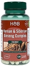 Suplement diety Kompleks żeń-szenia koreańskiego i syberyjskiego - Holland & Barrett Korean & Siberian Ginseng Complex — Zdjęcie N1