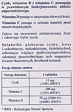 Suplement diety Zincas Max C+D3, tabletki - Farmapol — Zdjęcie N3