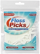 Kup Flossery z nicią dentystyczną - Claradent Floss Picks Dental Wax Floss
