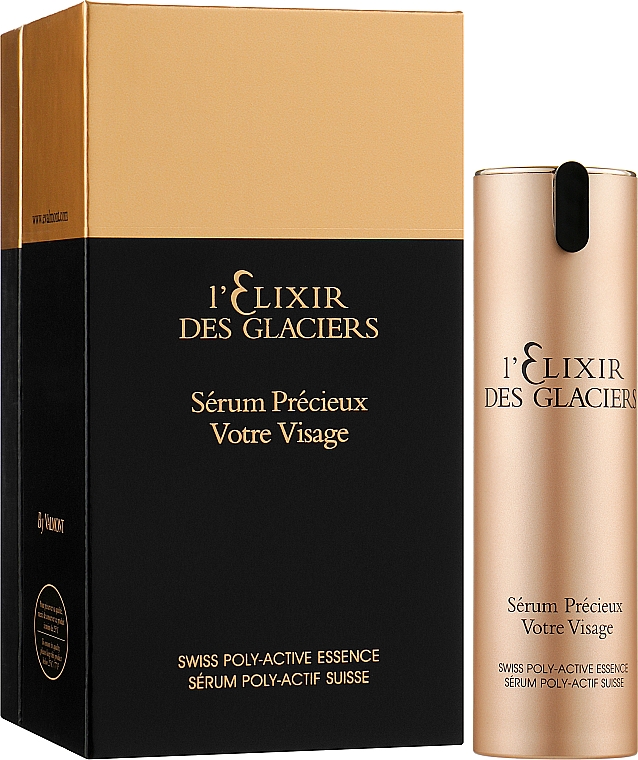 Luksusowe serum intensywnie odmładzające do twarzy Eliksir z lodowca alpejskiego - Valmont Elixir Des Glaciers Votre Visage — Zdjęcie N2