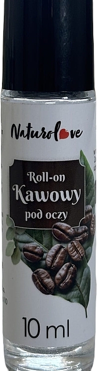 Serum kawowe do skóry wokół oczu z witaminami A i C - Naturolove Roll-On — Zdjęcie N1