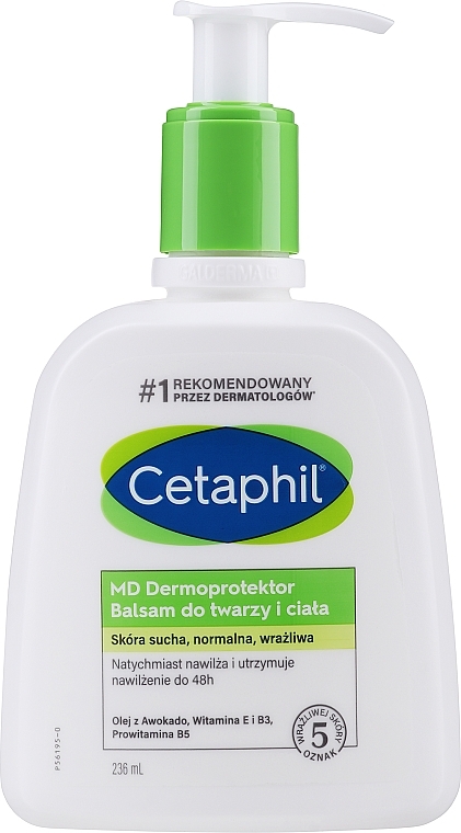 Nawilżający lotion do twarzy i ciała dla skóry suchej i wrażliwej - Cetaphil MD Dermoprotektor (bez pudełka) — Zdjęcie N1