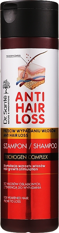 PRZECENA! Szampon przeciw wypadaniu włosów - Dr Sante Anti Hair Loss Shampoo * — Zdjęcie N6