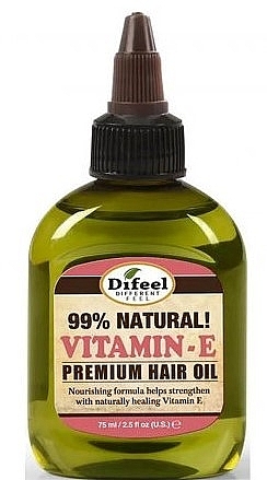 Naturalny olejek do włosów z witaminą E - Difeel 99% Natural Vitamin-E Premium Hair Oil — Zdjęcie N1