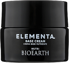 Odżywczy krem do twarzy z masłem shea - Bioearth Elementa Base Cream Nutri — Zdjęcie N1