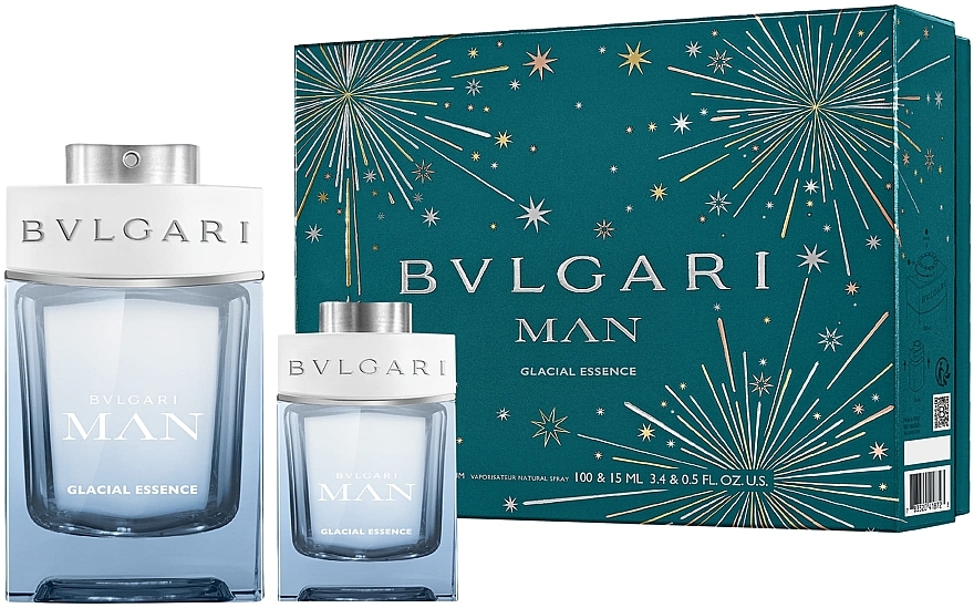 Bvlgari Man Glacial Essence - Zestaw dla mężczyzn (edp 100 ml + edp 15 ml) — Zdjęcie N1