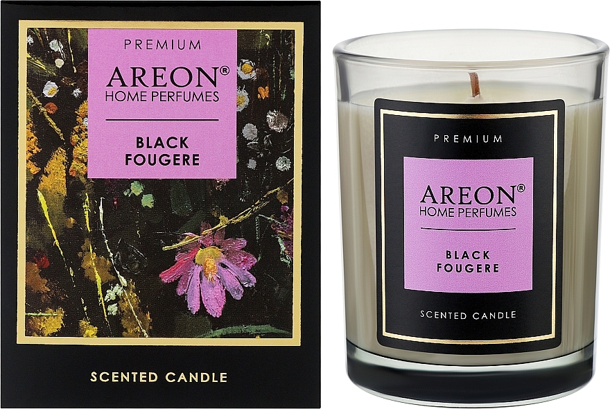 Świeca zapachowa - Areon Home Perfumes Premium Black Fougere Scented Candle — Zdjęcie N2