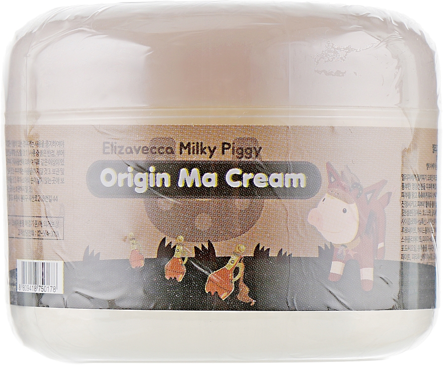 Naprawczy krem do twarzy z olejem końskim - Elizavecca Face Care Milky Piggy Origine Ma Cream — Zdjęcie N2