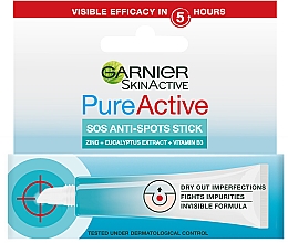 Żel na trądzik - Garnier Skin Active Pure Active SOS Anti-Spot Stick — Zdjęcie N1
