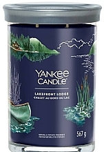 Świeca zapachowa w szkle Lakefront Lodge, 2 knoty - Yankee Candle Singnature — Zdjęcie N1