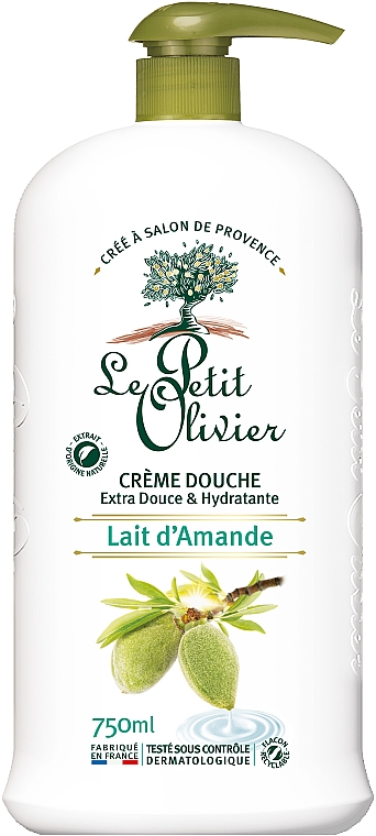 Krem pod prysznic Mleczko migdałowe - Le Petit Olivier Almond Milk Shower Cream — Zdjęcie N1