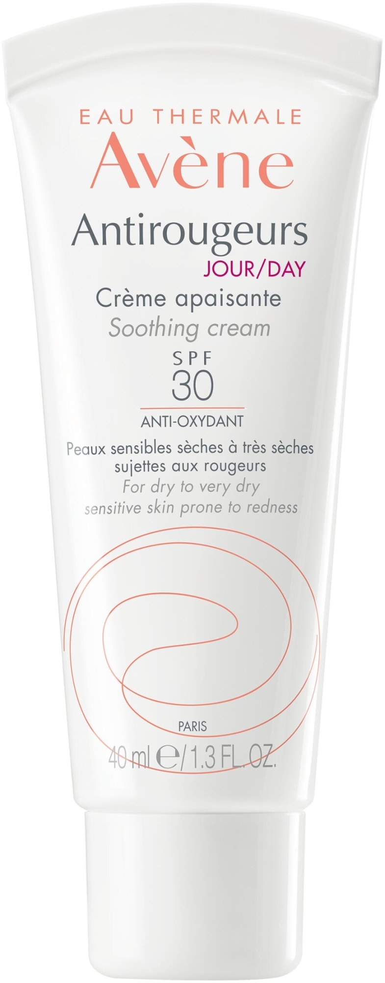 Kojący krem do twarzy na dzień SPF 30 - Avène Antirougeurs Day Soothing Cream — Zdjęcie 40 ml