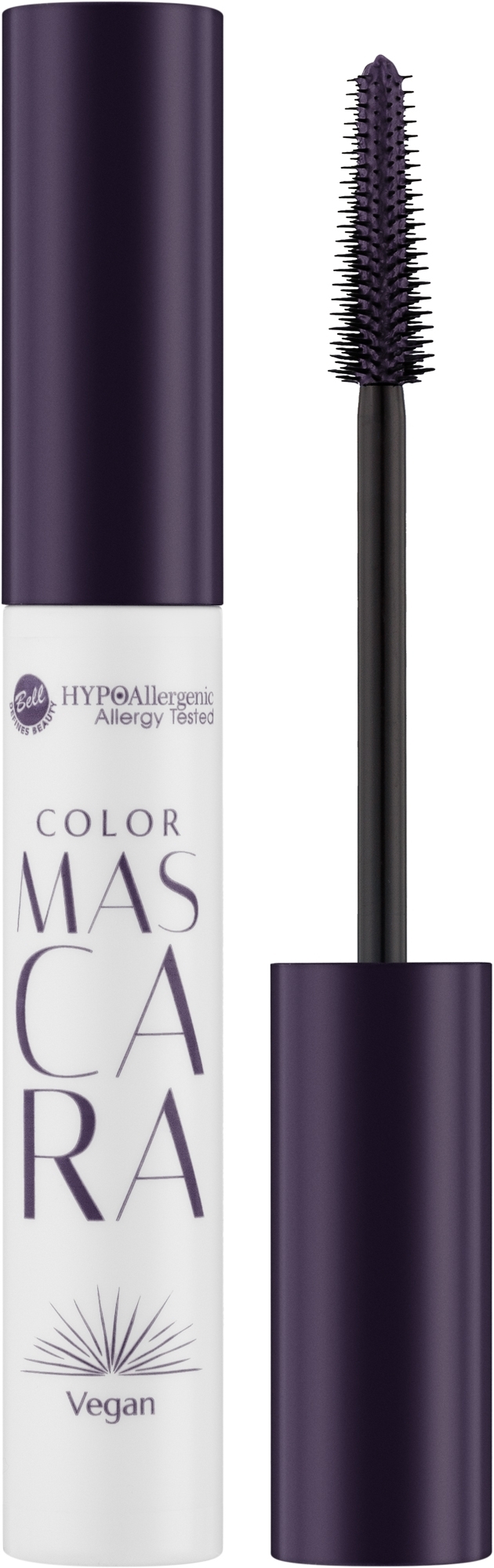 Hipoalergiczny kolorowy tusz do rzęs - Bell HYPOAllergenic Color Mascara — Zdjęcie 01 - Classy Aubergine