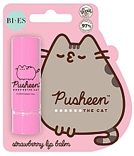 PRZECENA! Balsam do ust - Bi-es Pusheen The Cat Strawberry Lip Balm * — Zdjęcie N1