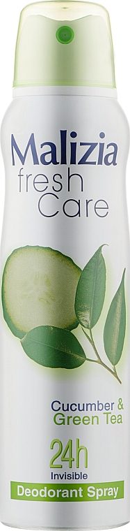 Antyperspirant Słodka pomarańcza i cedr - Malizia Frash Care Deodorant Spray Cucumber & Green Tea