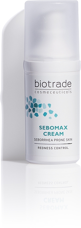 Kojący krem do tłustej, podrażnionej i łuszczącej się skóry w strefie T - Biotrade Sebomax Cream — Zdjęcie N1