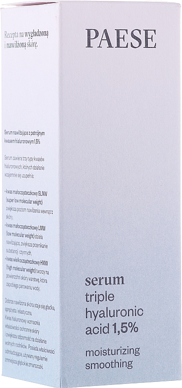 Serum do twarzy Potrójny kwas hialuronowy - Paese Triple Hyaluronic Acid Serum — Zdjęcie N2