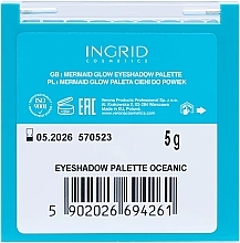 Paleta cieni do powiek - Ingrid Cosmetics Mermaid Glow Eyeshdow Palette — Zdjęcie N3