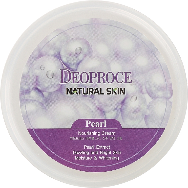 Odżywczy krem ​​z ekstraktem z pereł - Deoproce Natural Skin Pearl Nourishing Cream — Zdjęcie N2