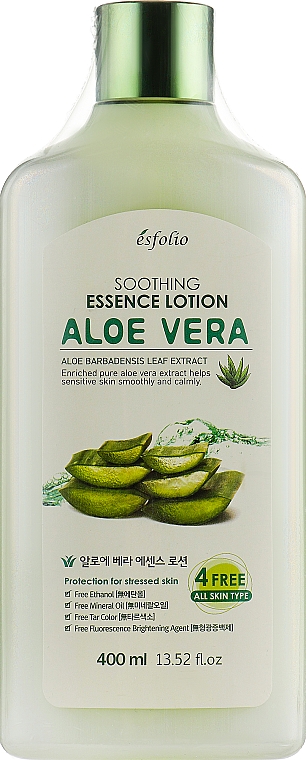 Balsam łagodzący do twarzy z aloesem - Esfolio Aloe Vera Soothing Essence Lotion — Zdjęcie N1