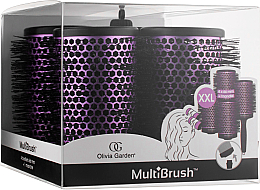 Zestaw - Olivia Garden Multibrush One Size Kit XXL (multibrush/4pcs + handle/1pcs) — Zdjęcie N1