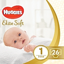 Kup Pieluchy Elite Soft 1, 2-5 kg, 26 szt. - Huggies 