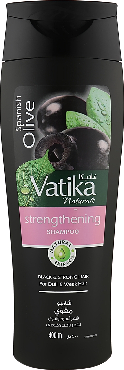 Wzmacniający szampon do włosów z ekstraktem z czarnych oliwek - Dabur Vatika Black Olive Shampoo — Zdjęcie N1