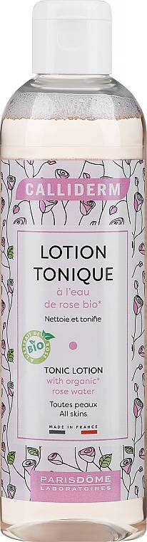 Tonik do twarzy z wodą różaną - Calliderm Tonic Lotion with Organic Rose Water — Zdjęcie N1