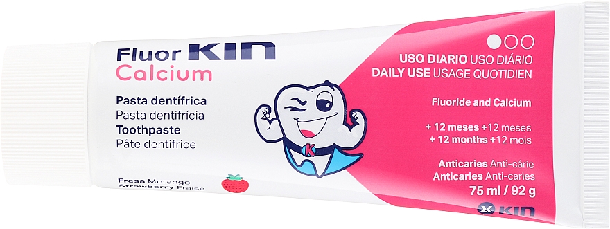Pasta do zębów dla dzieci - Kin Fluor Calcium Tootpaste — Zdjęcie N2