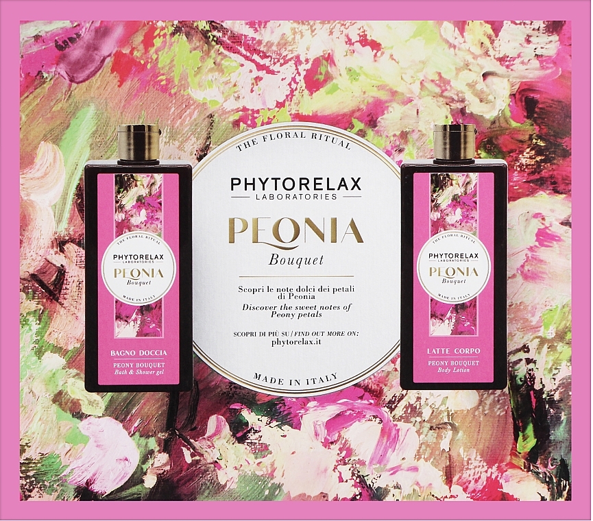 Zestaw - Phytorelax Laboratories The Floral Ritual Peony Bouquet (sh/gel/250ml + b/lot/250ml)