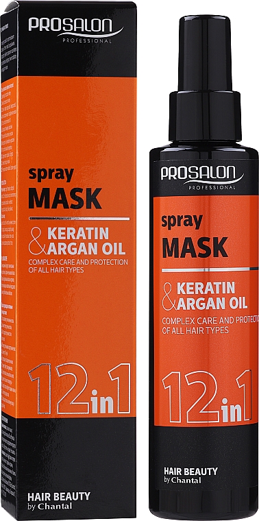 Maska 12 w 1 w sprayu do włosów bez spłukiwania - Prosalon Hair Mask In Spray 12 In 1 — Zdjęcie N2