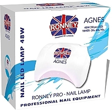 Kup Lampa LED do paznokci, biała - Ronney Professional Agnes Pro LED 48W (GY-LED-032)