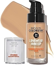 Podkład - Revlon ColorStay Longwear Mekeup Vitamin E Combination/Oily Skin SPF 15 — Zdjęcie N2