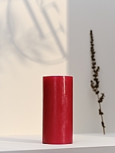 Świeca cylindryczna, średnica 7 cm, wysokość 15 cm - Bougies La Francaise Cylindre Candle Red — Zdjęcie N2