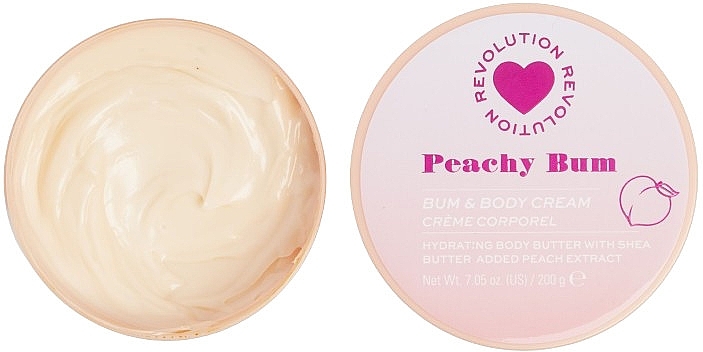 Krem do ciała - I Heart Revolution Peachy Bum Swirl Body Cream — Zdjęcie N1