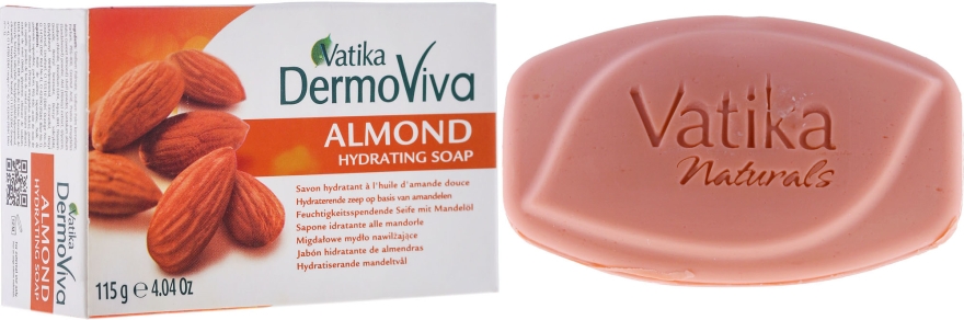 Migdałowe mydło nawilżające - Dabur Vatika DermoViva Almond Hydrating Soap — Zdjęcie N1