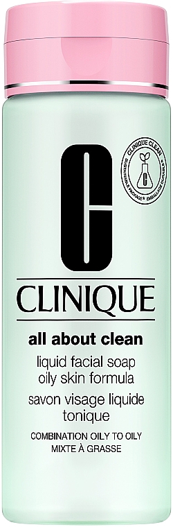 Mydło w płynie do skóry mieszanej i tłustej - Clinique Liquid Facial Soap Oily Skin Formula — Zdjęcie N1