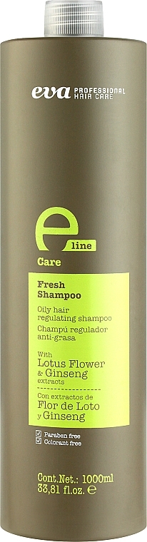 Odświeżający szampon do włosów przetłuszczających się - Eva Professional E-line Fresh Shampoo — Zdjęcie N2