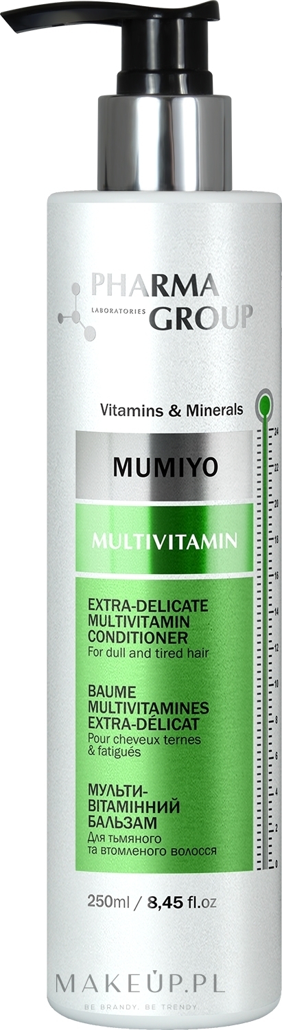 Multiwitaminowy balsam do włosów - Pharma Group Laboratories Multivitamin + Moomiyo Conditioner — Zdjęcie 250 ml
