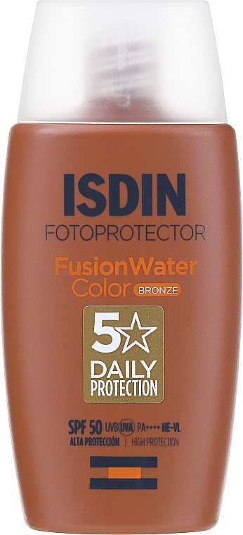 Nawilżający krem tonujący z filtrem przeciwsłonecznym - Isdin Fusion Water Colour Light SPF50 — Zdjęcie N1