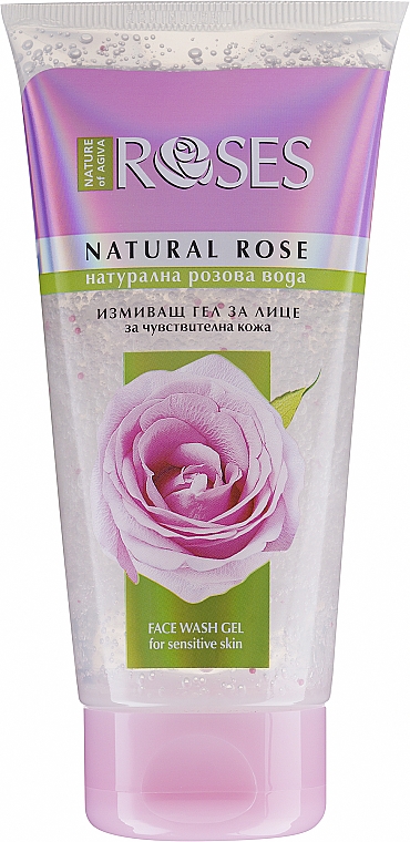 Żel do mycia twarzy do skóry wrażliwej Róża - Nature of Agiva Roses — Zdjęcie N2