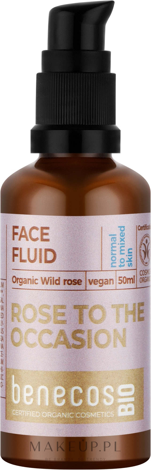 Fluid do twarzy Dzika róża - Benecos Bio Organic Wild Rose Face Fluid — Zdjęcie 50 ml